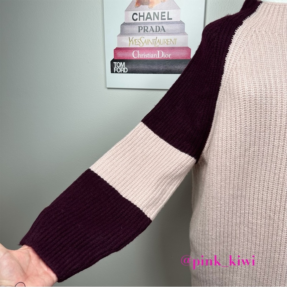 🆑 Express Colorblock Mock Neck Shift Sweater Dress - Picture 5 of 12